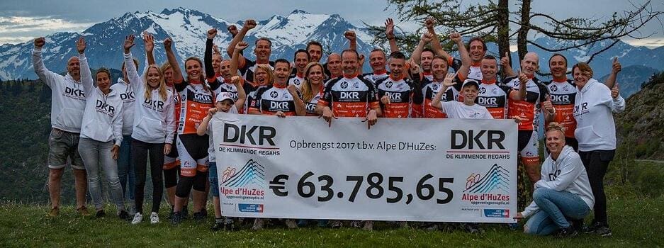 Radfahren für einen guten Zweck - Banner
