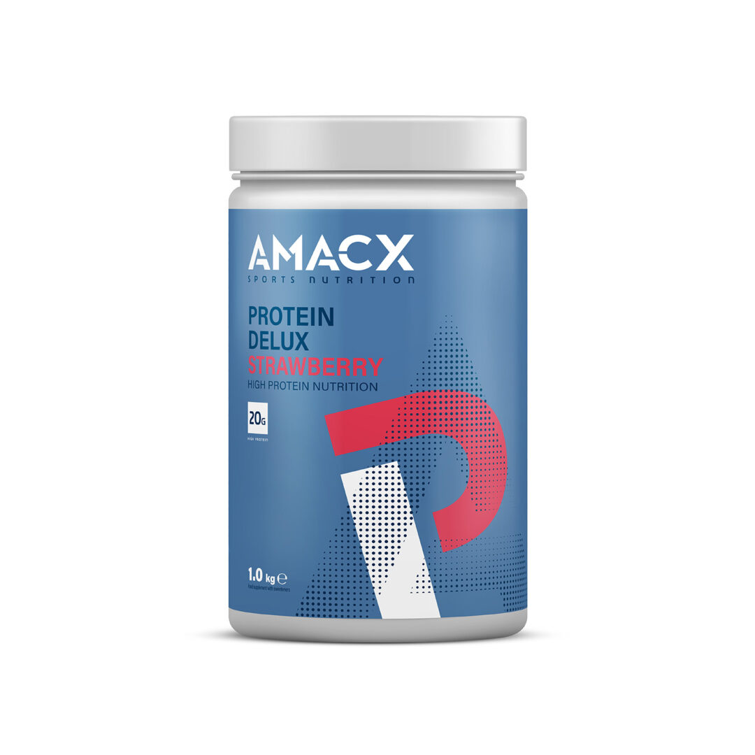 Amacx Protein Deluxe 1.0 kg - Erdbeere - Ausdauersport