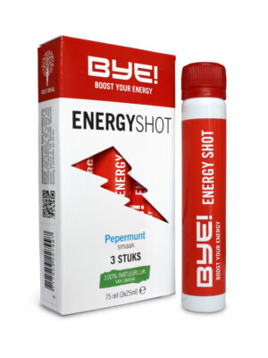 BYE! - Energy Shot 3 Stück (Display) - Pfefferminz - Ausdauersport - Sport Ausdauer