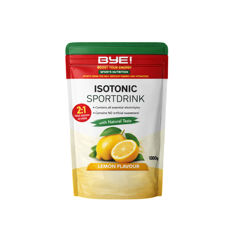 BYE! – Isotonisches Sportgetränk 1,0 kg – Zitrone – Ausdauersport