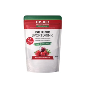 BYE! – Isotonisches Sportgetränk 1,0 kg – Rote Früchte – Sports Endurance