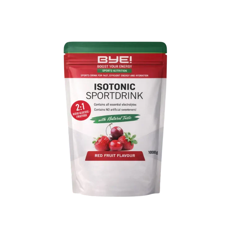 BYE! – Isotonisches Sportgetränk 1,0 kg – Rote Früchte – Sports Endurance