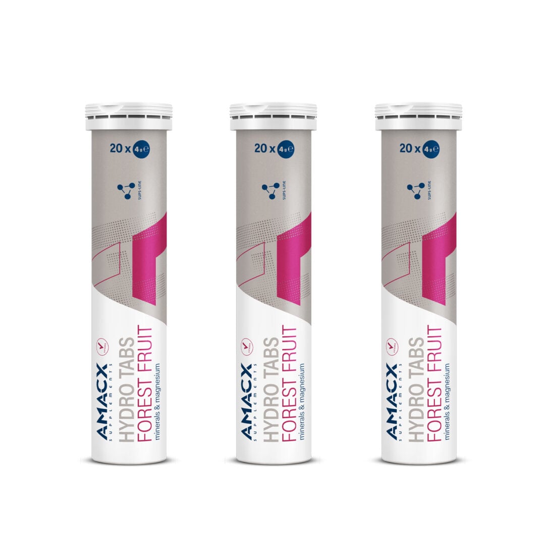 Amacx Hydro Tabs 20x4gr - 2+1 FREE - Waldfrucht - Ausdauersport