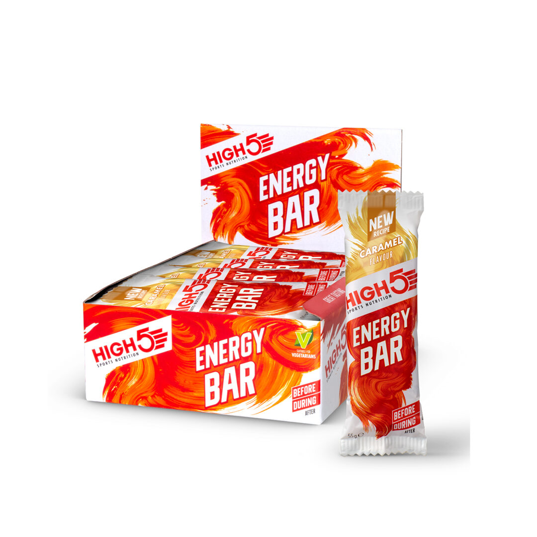 High5 - Energieriegel 55g 12er Pack - Karamell - Ausdauersport - Ausdauersport