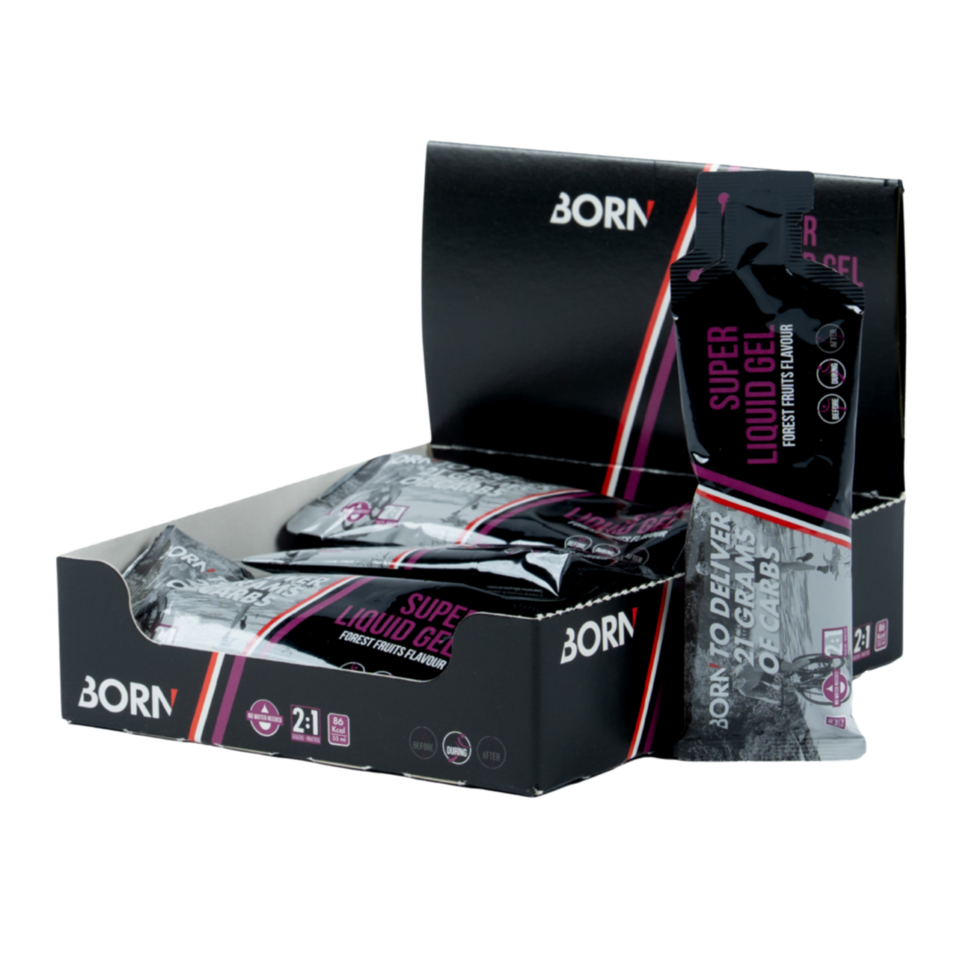 Born – Super Liquid Gel – Waldfrüchte – Display – Sports Endurance