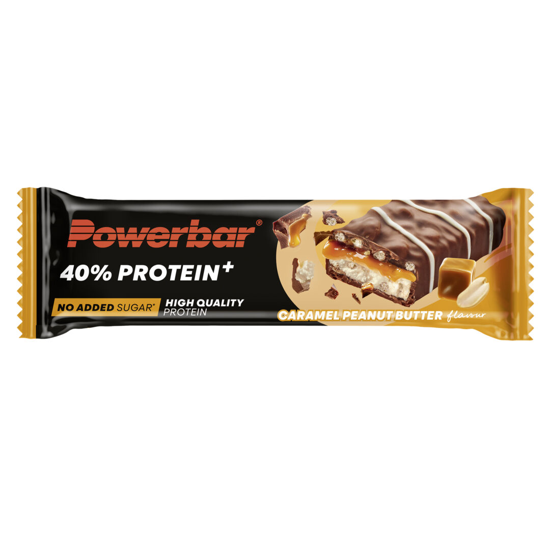 Powerbar - 40% Protein Crisp Riegel - Karamell-Erdnussbutter - Ausdauersport - Sport Ausdauer