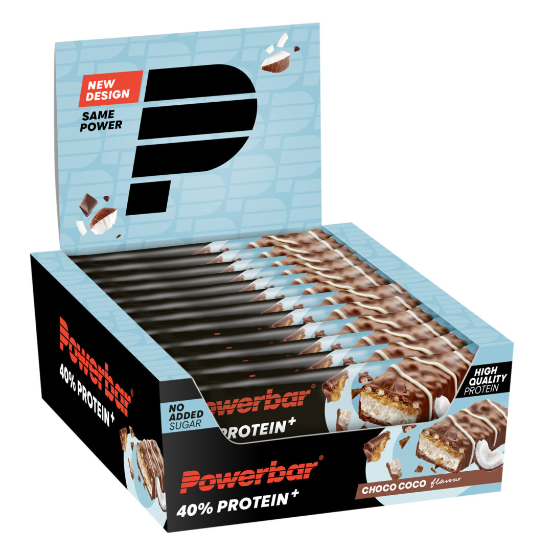 Powerbar - 40% Protein Crisp Riegel 12 Stück (Display) - Choco Coco - Ausdauersport - Sport Ausdauer