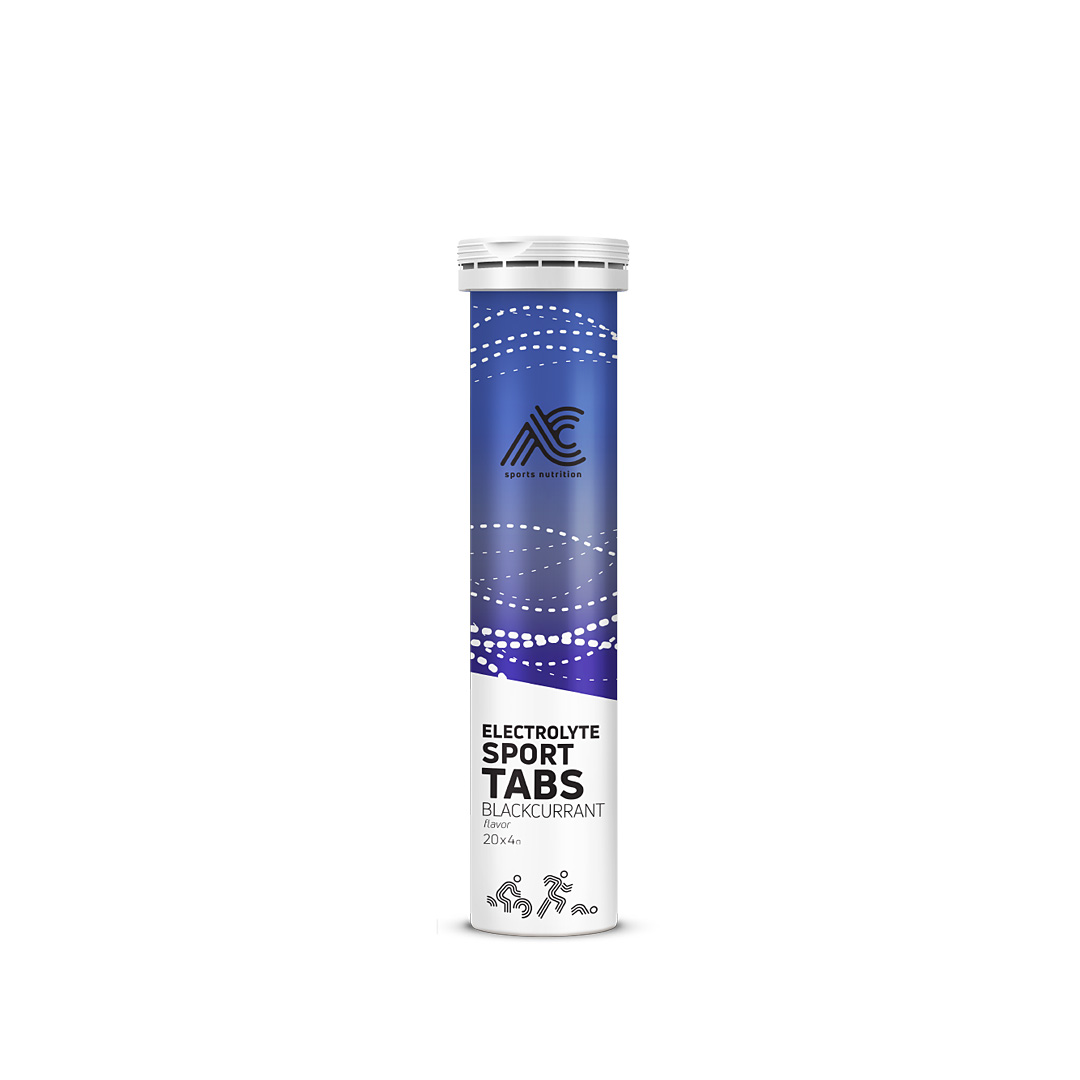 AC Sports Nutrition Elektrolyt Sport Tabs - Schwarze Johannisbeere - Ausdauersport