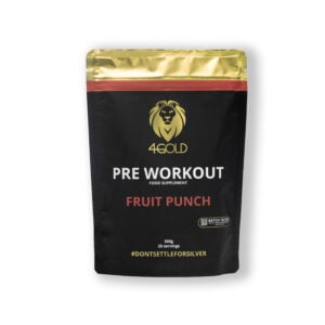 4Gold - Pre Workout - Fruit Punch - 300 gr - Ausdauersport - Sport Ausdauer
