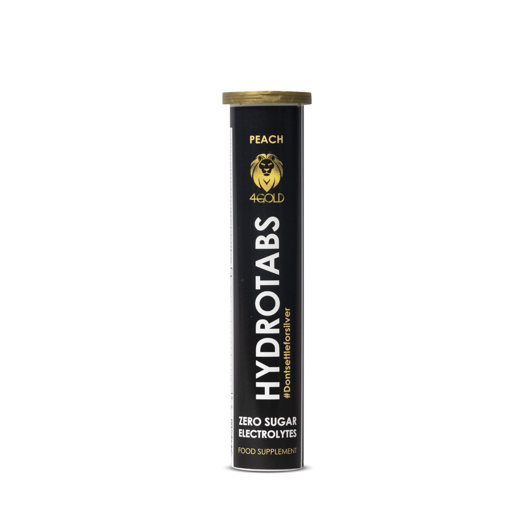 4Gold - Hydrotabs 20x 4 gr (20 Tabs) - Pfirsich - Ausdauersport - Sport Ausdauer