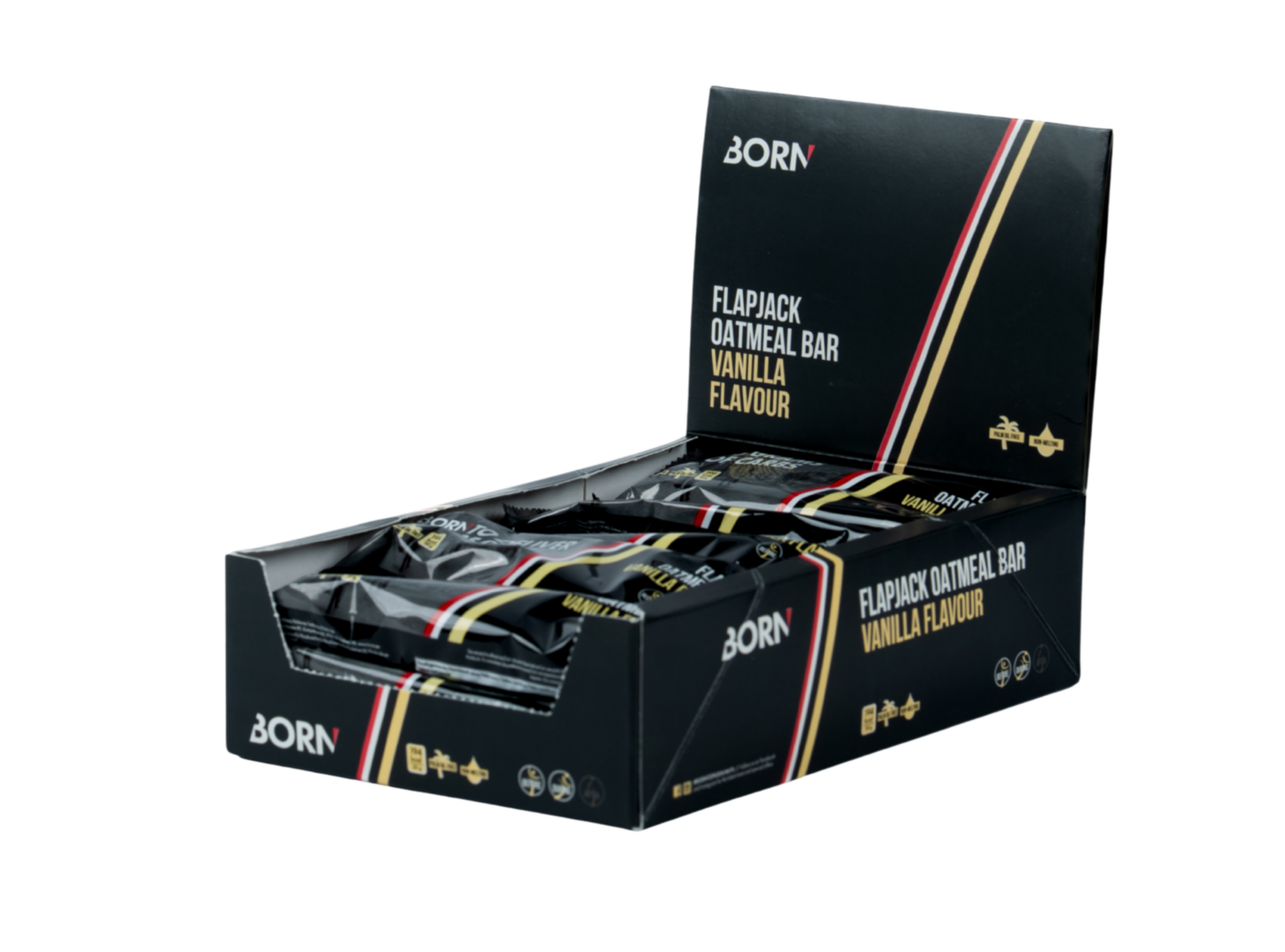 Born – Flapjack-Riegel – Vanille – Display – Sports Endurance