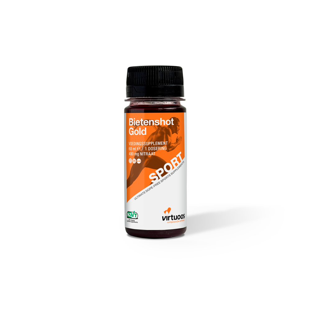 Virtuoso - Beetroot Shot Gold - 60ml - 400mg Nitrat - Ausdauersport