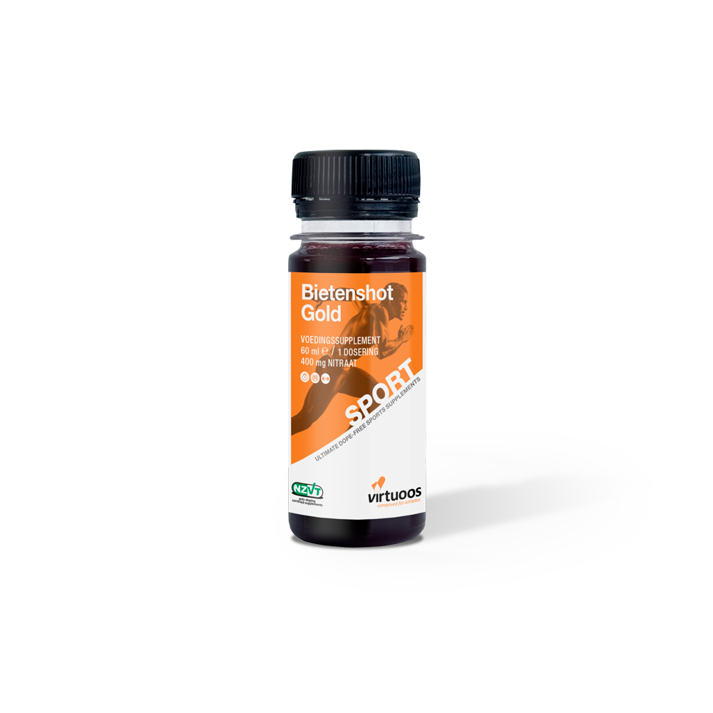 Virtuoso - Beetroot Shot Gold - 60ml - 400mg Nitrat - Ausdauersport