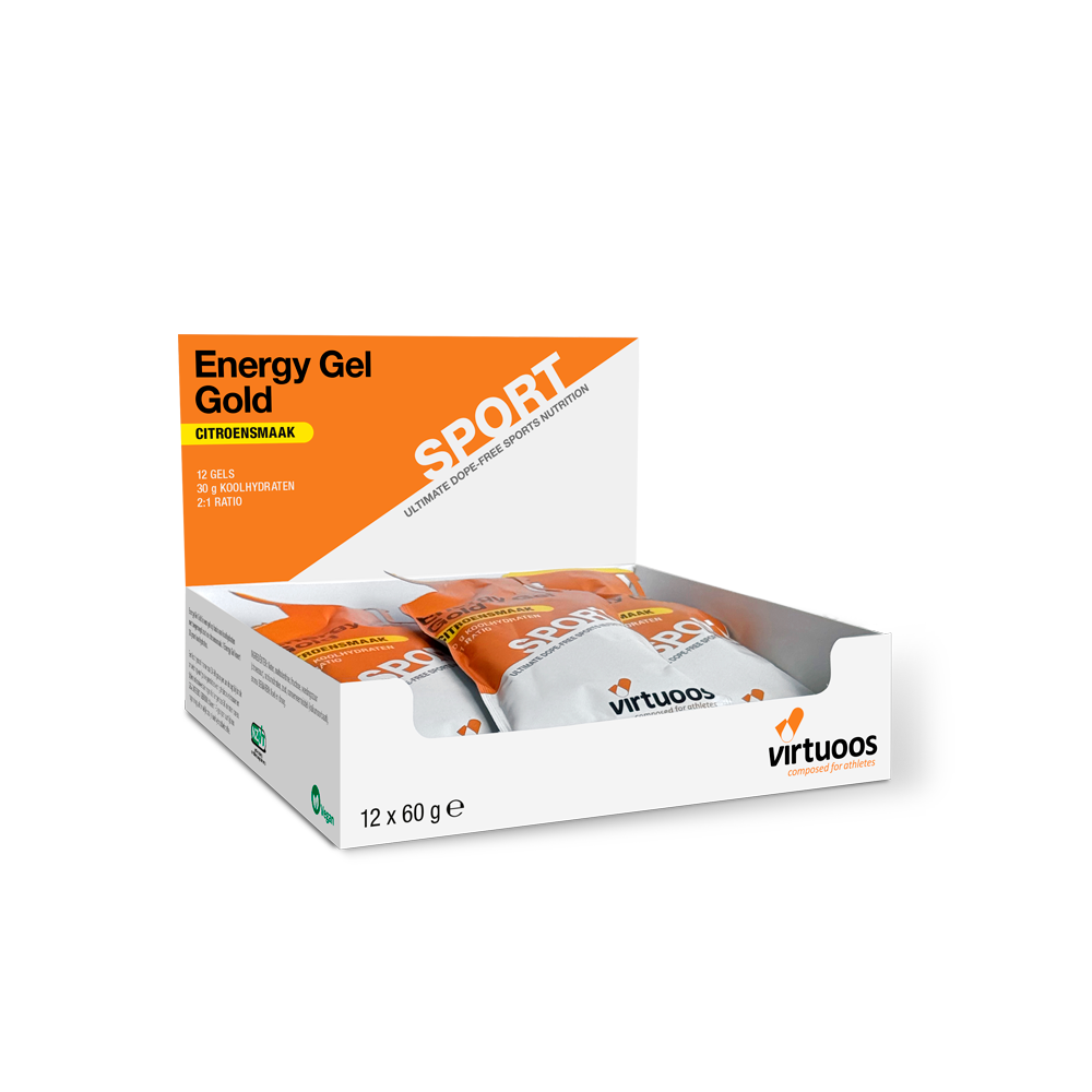 Virtuoso Energy Gel Gold - 12x Zitrone - Ausdauersport