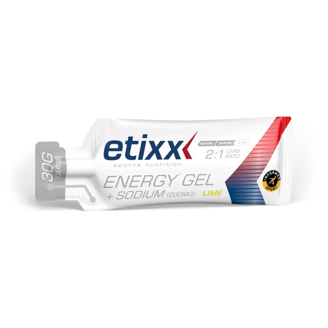 Etixx – Energy Gel 40 ml – Lime Sodium – Ausdauersport