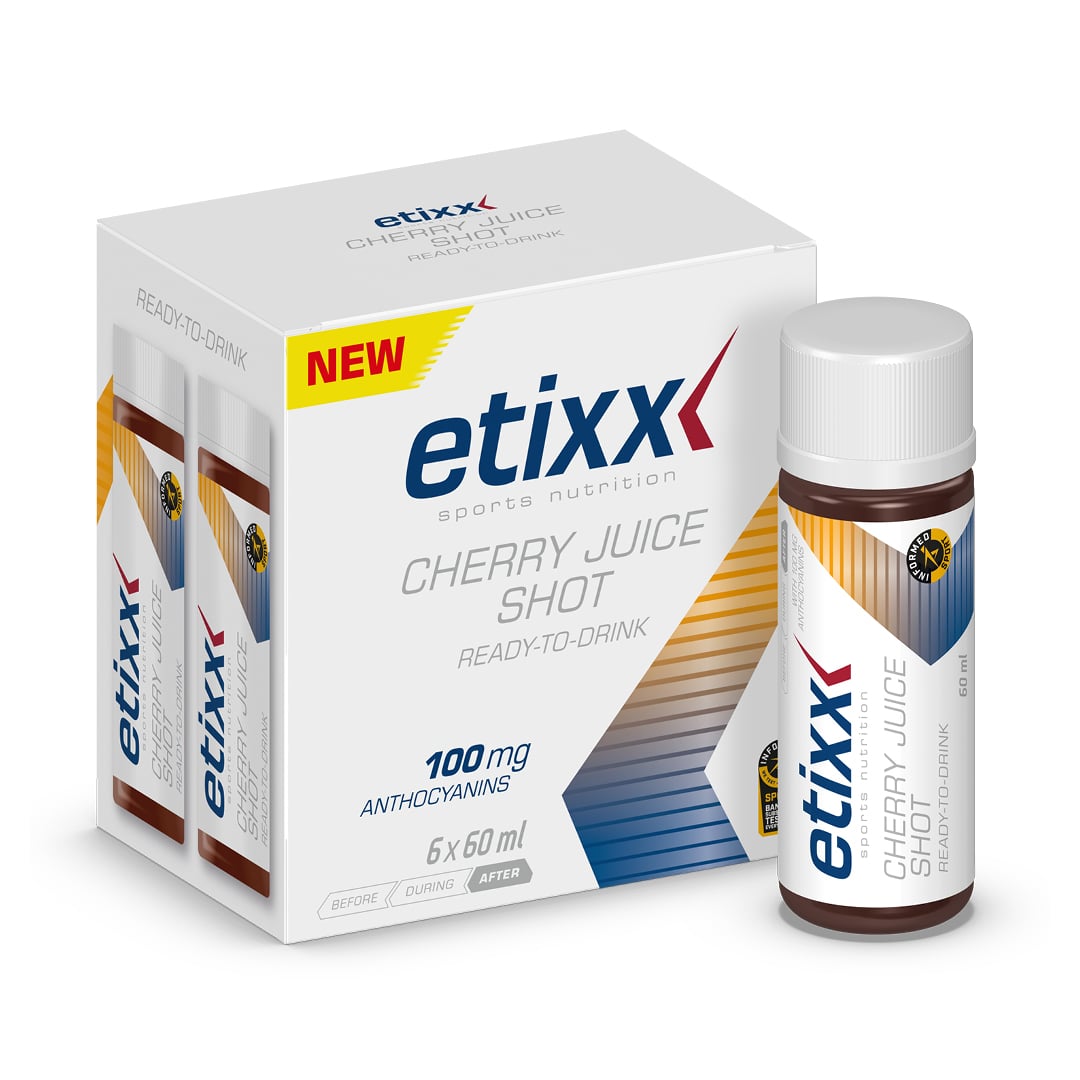 Etixx – Cherry Juice Shot 6 x 60 ml – Display – Sports Endurance