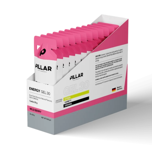 Pillar Performance – Energy Gel 30 Display – Wild Berry – Ausdauersport